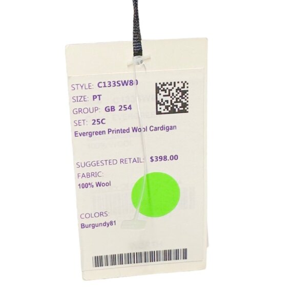 Worth 100% Wool Knit Floral Sweater Cardigan Jacket Coat - Picture 11 of 12